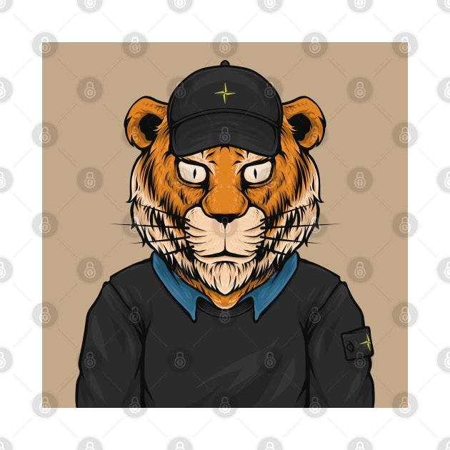 Cute Tiger Tshirt by BERKAH SERAWUNG
