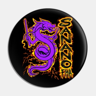 Sanano FMA Dragon Fire Purple Pin