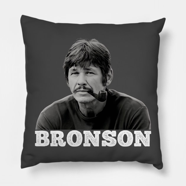 Charles Bronson - Pipe Pillow by wildzerouk