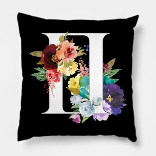 Gemini Horoscope Zodiac Rainbow Flowers Design Pillow