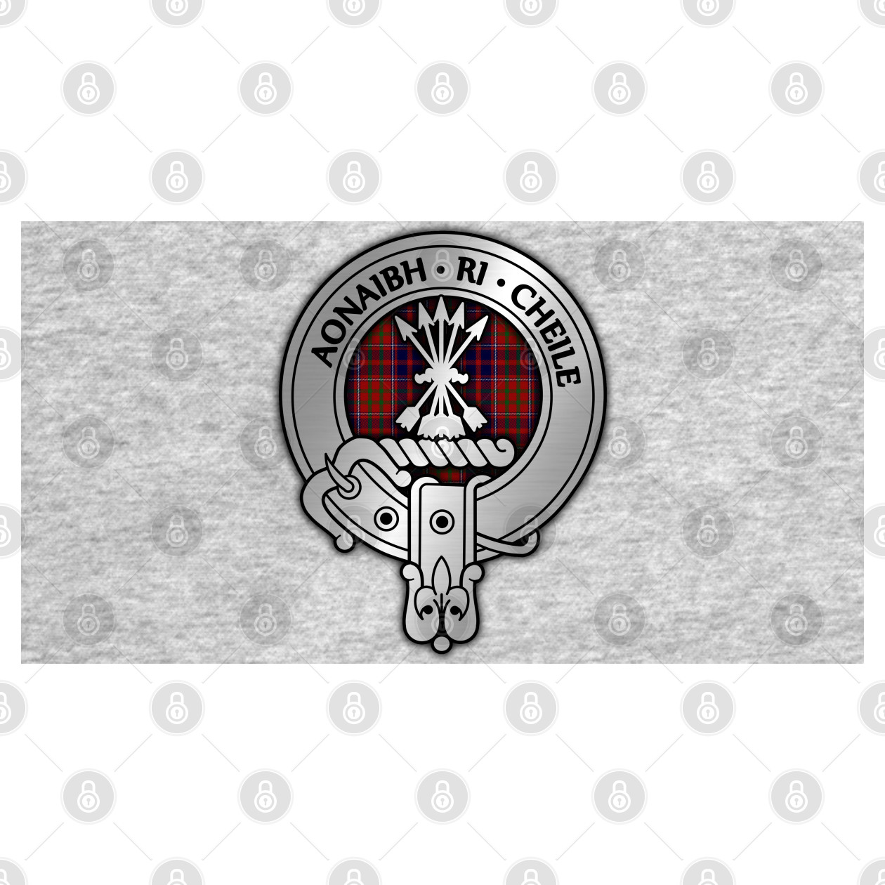 Cameron of Lochiel Ancient Tartan Crest Wall Hanging Banner