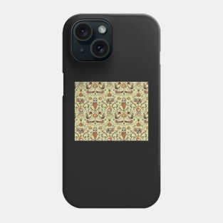 Yellow Beared Skulls Pattern Phone Case