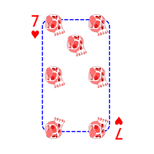 7 of hearts T-Shirt