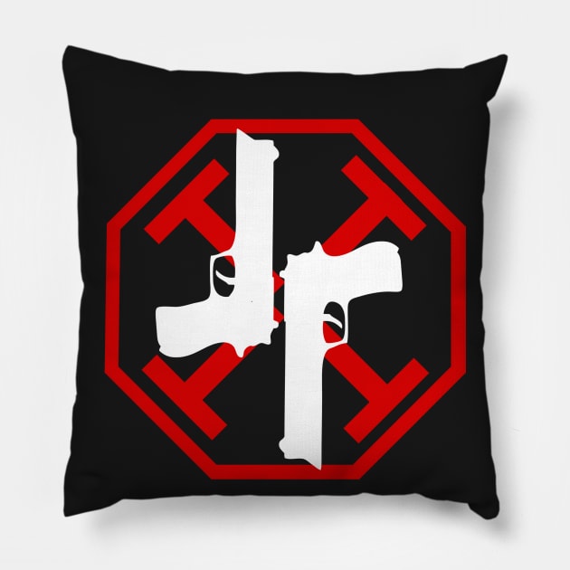 Grammaton Cleric Gun Kata Pillow by Meta Cortex