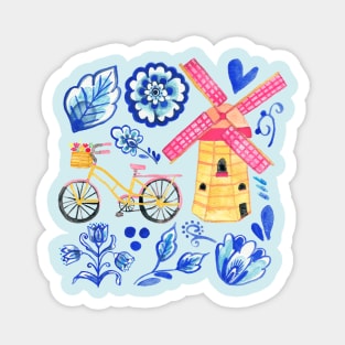 Netherlands Whimsy Magnet