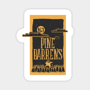 NJ Pine Barrens Card Magnet