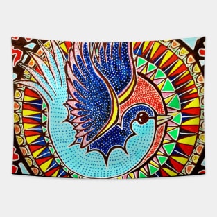 Bird Tattoo tag Graffiti Tapestry