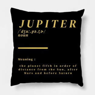 Word Jupiter Pillow