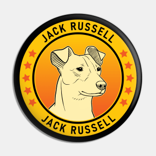 Jack Russell Dog Portrait Pin