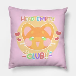 Head Empty Club Cat Pillow