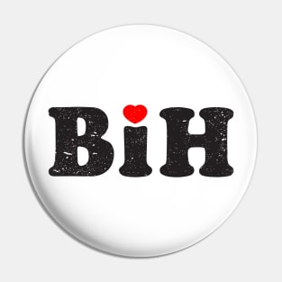 Bosna i Hercegovina Love Abbreviation Pin