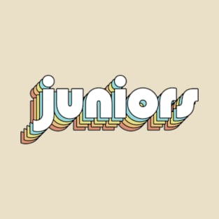 Juniors - Retro Rainbow Typography Faded Style T-Shirt