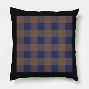 Little Critter Plaid - Navy and Light Brown Pillow