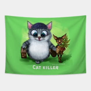 Cat Killer Tapestry