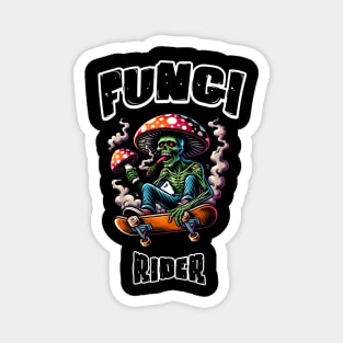Fungi rider - psychedelic trippy ride Magnet