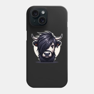 Emo Highland Cow Phone Case