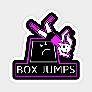 Box Jumps, fitness funny, fitness girl, gym girl Magnet