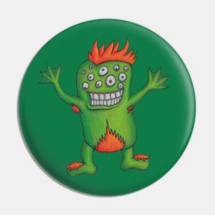 Many-eyed Monster Pin