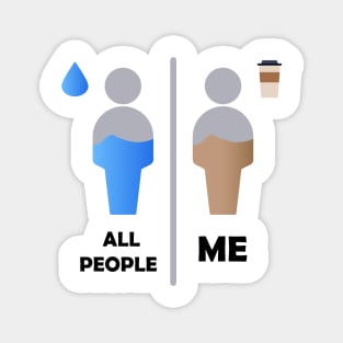 All people and Coffeeholic me Magnet