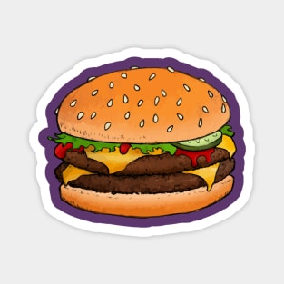 Meaty Classic Cheeseburger T Magnet