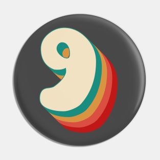 Number 9 Pin