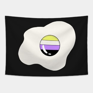 Non-Binary Pride Egg Tapestry