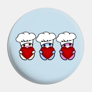 Three Chibis (Chefs) Pin