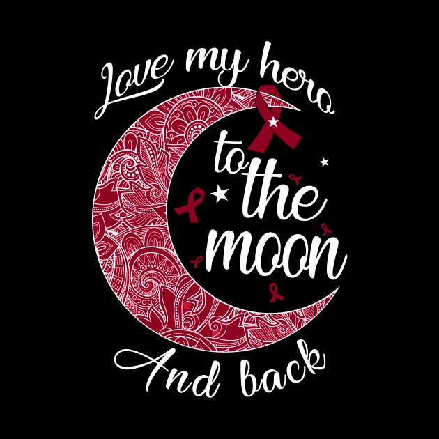 love sickle cell hero to the moon by TeesCircle