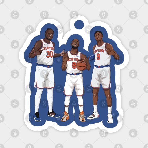 Julius Randle x Kemba Walker x RJ Barrett Magnet by xavierjfong