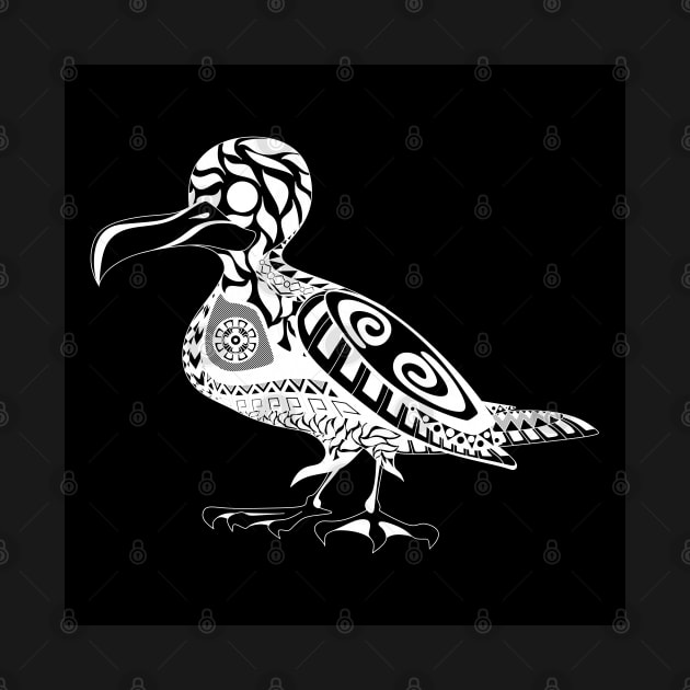 dark shadow seagull pattern ecopop by jorge_lebeau