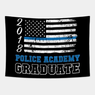 Police Academy 2018 Graduation - Thin Blue Line TShirt Tapestry