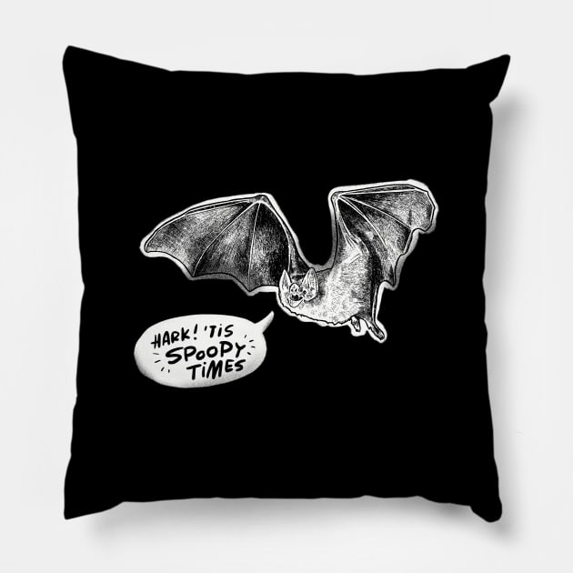 Spoopy Times Pillow by Jillian Kaye Art