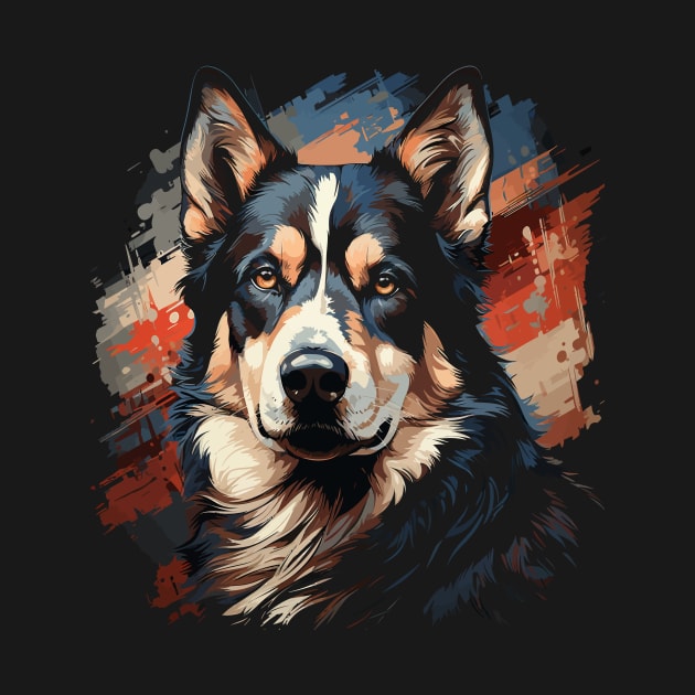 Patriotic Siberian Husky by JH Mart