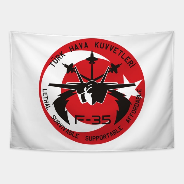 F35 Lightning II Tapestry by MBK