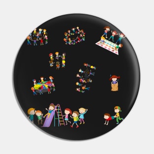 Kids games stickers Pin