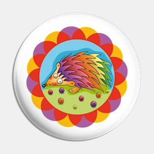 Colorful Hedgehog Pin