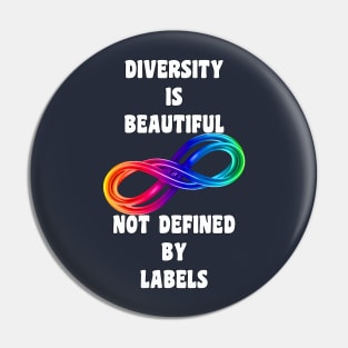 Autism Awareness Diversity No Labels Pin