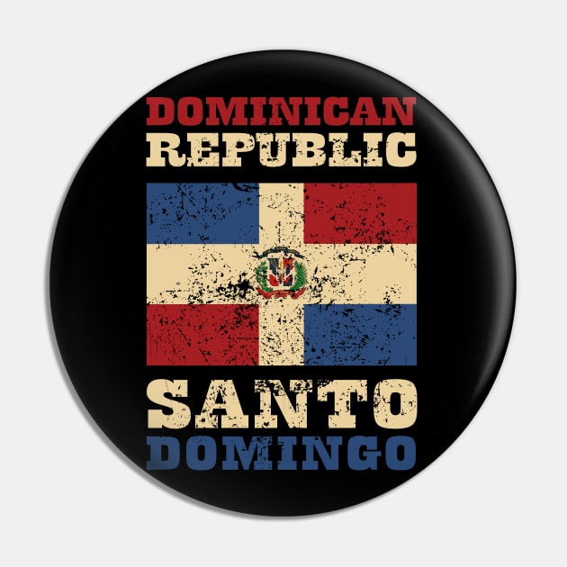 Flag of Dominican Republic Pin by KewaleeTee