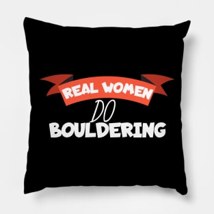 Real women do bouldering Pillow