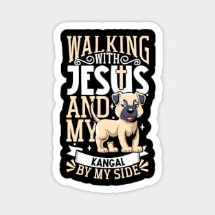 Jesus and dog - Kangal Shepherd Magnet