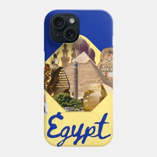 Egypt History in a Postcard Art Collage Phone Case