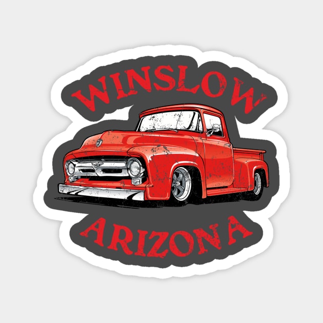 Winslow Arizona Magnet by MindsparkCreative