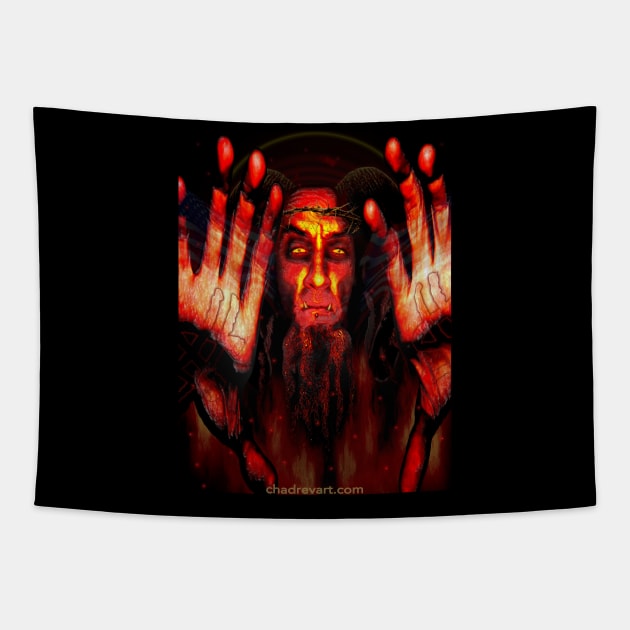 RED ON YOU Tapestry by Chad Rev Art