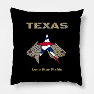 Lone Star State Fishing Texas Pillow