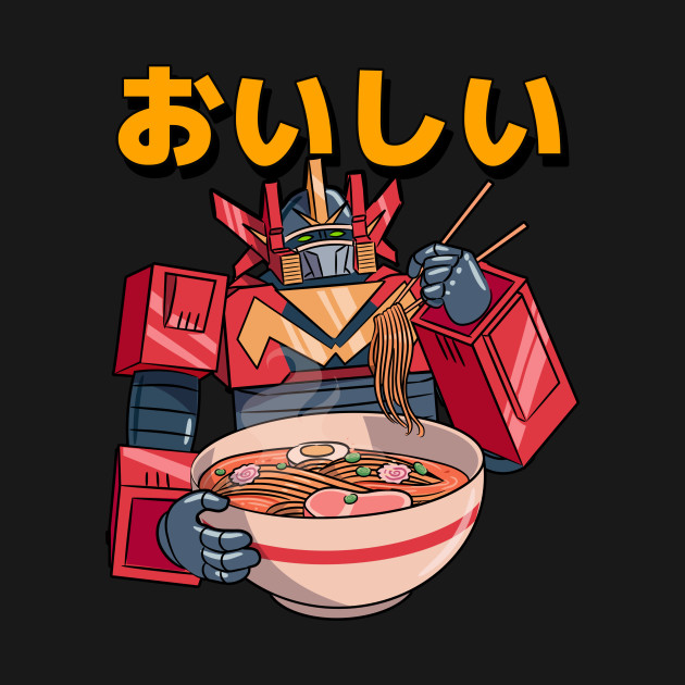 Kawaii Ramen Robot by Mooxy