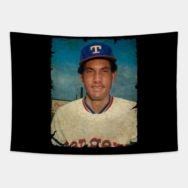 Bert Campaneris - Left Oakland Athletics, Signed With Texas Rangers Tapestry by SOEKAMPTI