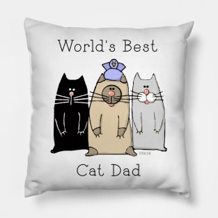 World's Best Cat Dad Pillow