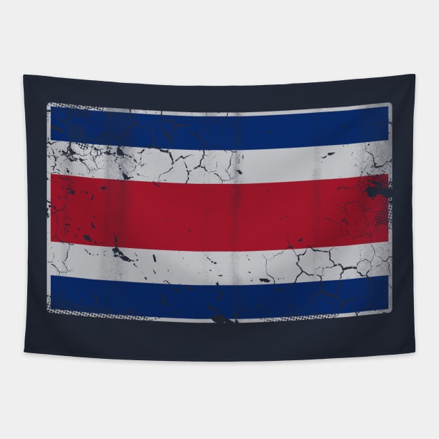 Vintage Costa Rica Flag Costa Rican Tico Tapestry by E