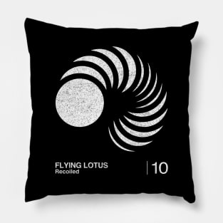 Flying Lotus / Minimalist Graphic Artwork Design Pillow