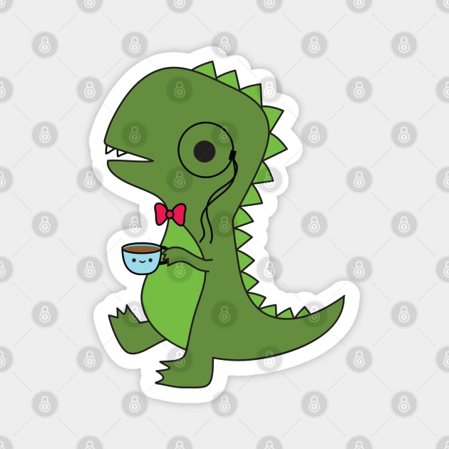 Tea-Rex Magnet by BoredInc